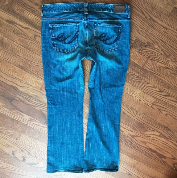Express Jeans Boot Cut Size 12 Distressed EUC - Picture 4 of 11